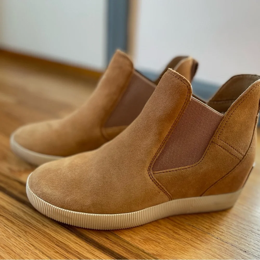 SOREL Out and About Wedge Slip-On Sneakers - Picture 1 of 4